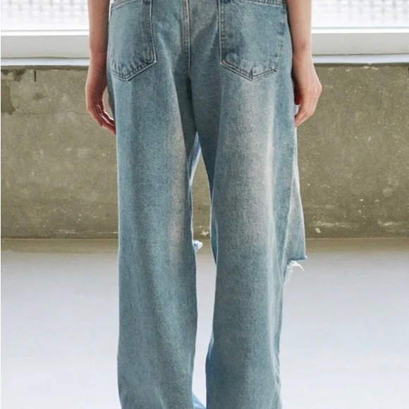 Storets Vera Slash Cut Out Jeans ( small / medium ) - Picture 6 of 8